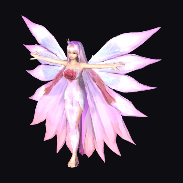 Angel Fairy with Rose