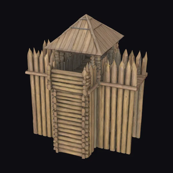 Wooden Fortified Watchtower