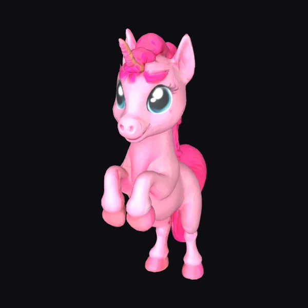 Pink Unicorn Figurine
