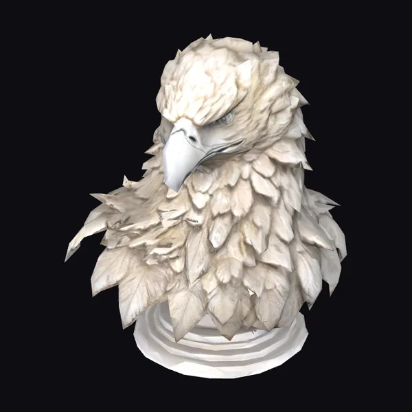 Albino Eagle Bust