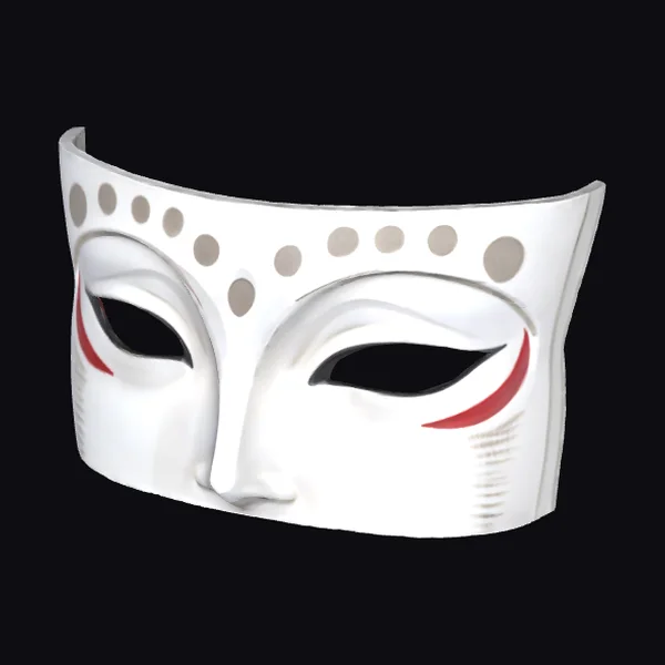 White Mask with Eyes