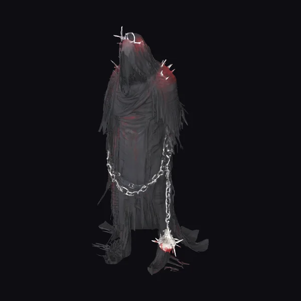 Dark Torn Robe Figure