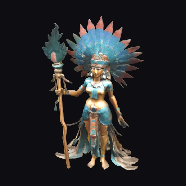 Aztec Goddess with Torch