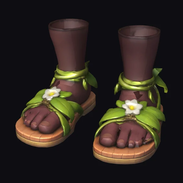 Tropical Plumeria Sandals