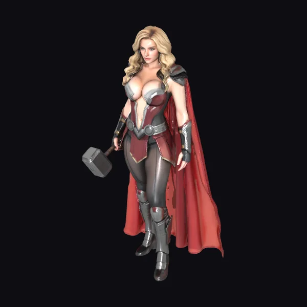 Female Warrior with Hammer