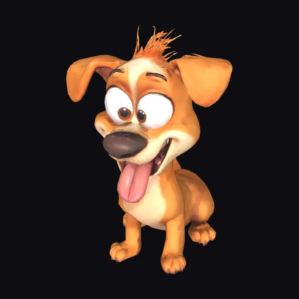 Cartoon Happy Puppy