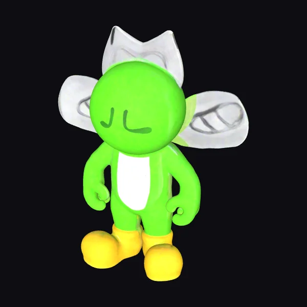 Green Cartoon Fairy