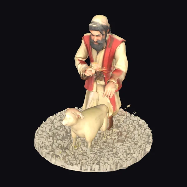 Shepherd with Lost Sheep
