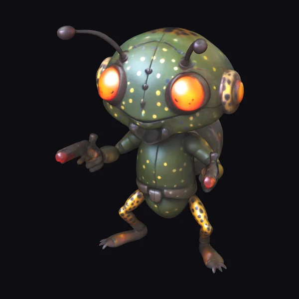 Glowing Eyes Beetle Soldier
