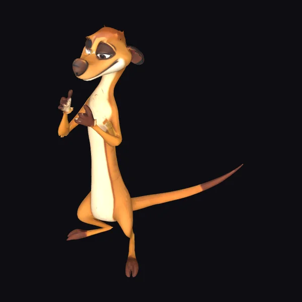 Cartoon Meerkat Character