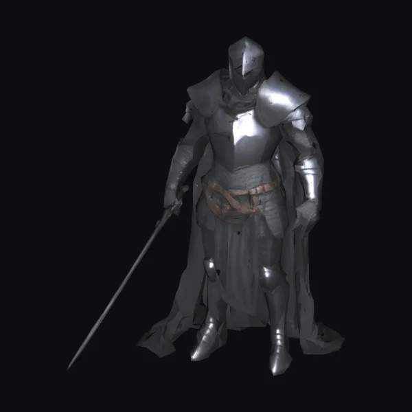 Dark Medieval Knight Armor