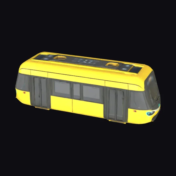 Yellow Tram without Tracks