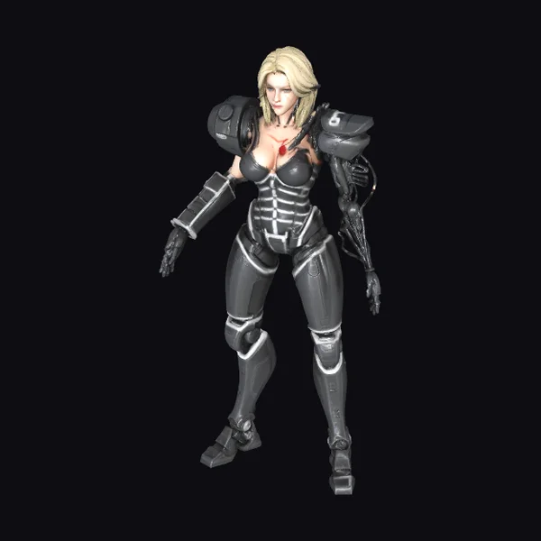 Cybernetic Female Warrior