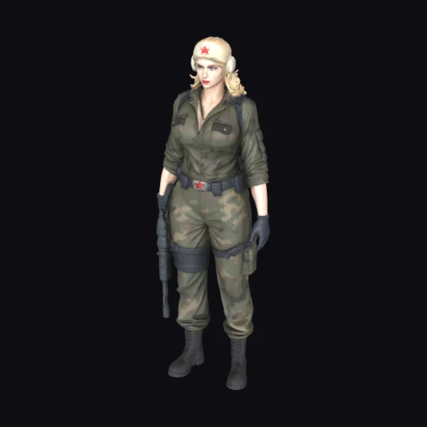 Female Military Sentinel