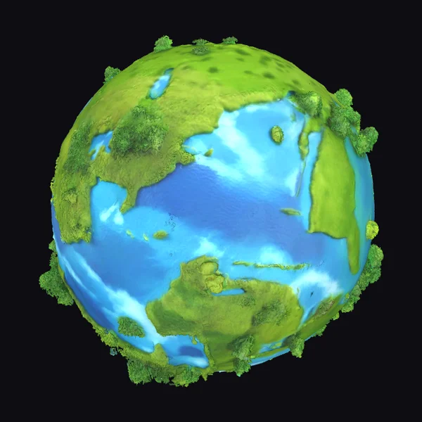 Green Earth Globe