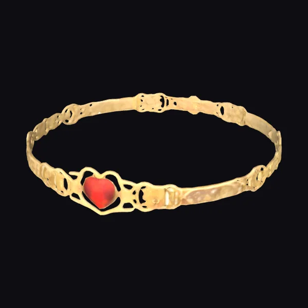 Golden Heart Bangle