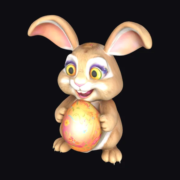 Easter Bunny Holding Egg