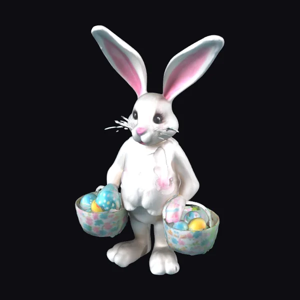 Cute Easter Bunny Figurine