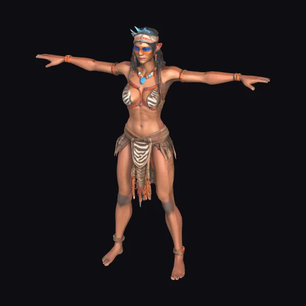 Amazonian Tribal Warrior Female