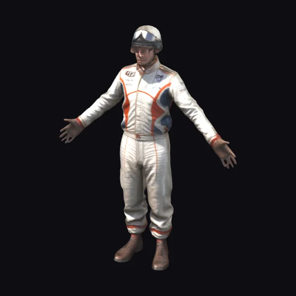 1930s Race Driver Portrait