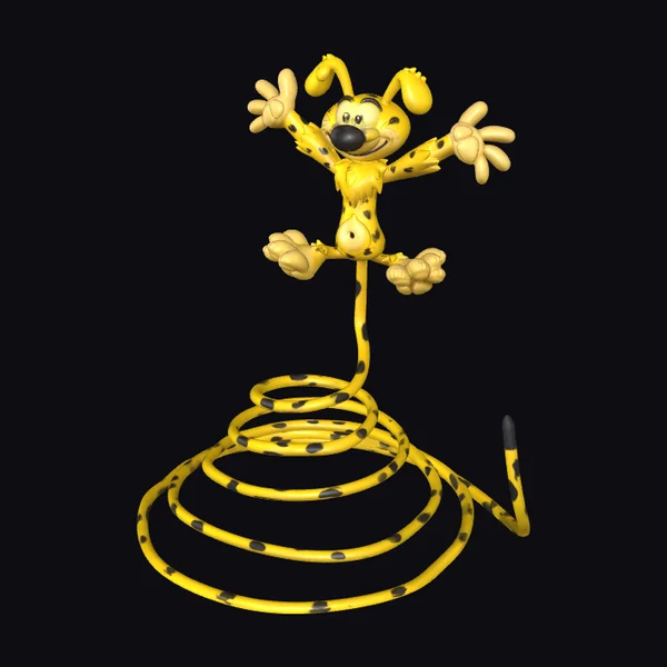 Yellow Spotted Cartoon Dog