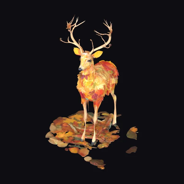 Autumn Deer Portrait