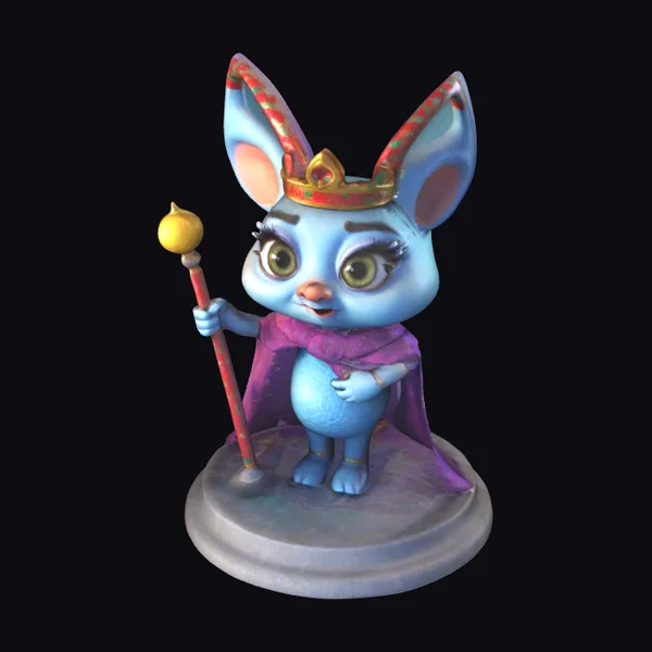 Royal Cartoon Bunny Queen