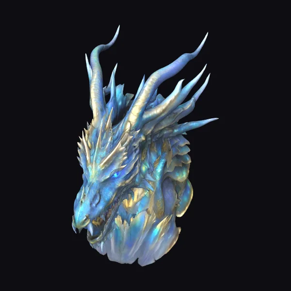 Icy Dragon Bust