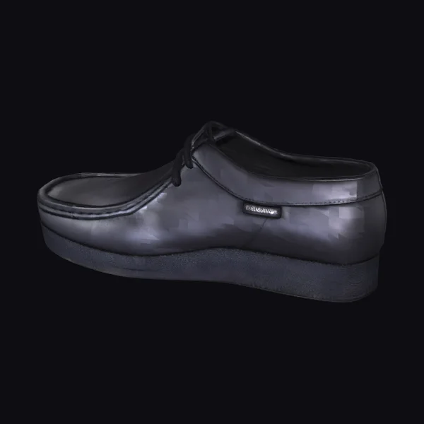 Black Leather Platform Loafer