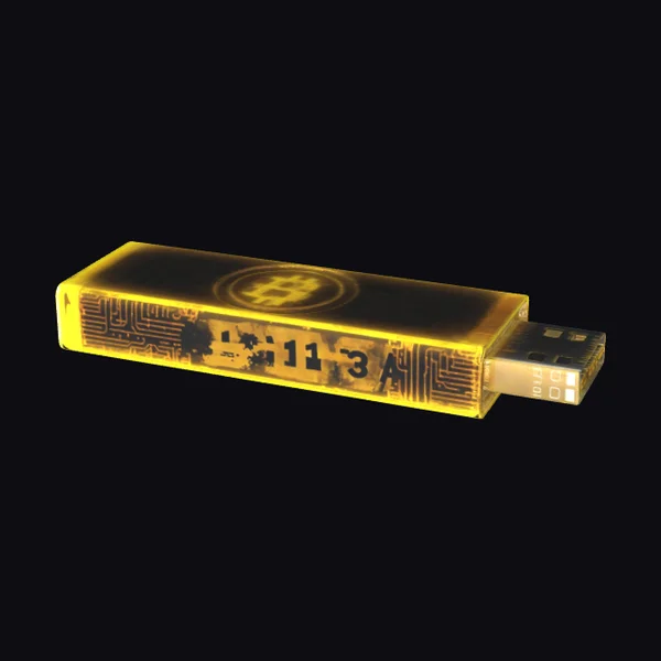 Golden Bitcoin USB Drive