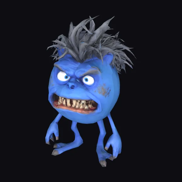 Angry Blue Monster