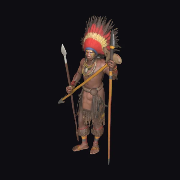 Tupi Warrior with Spear
