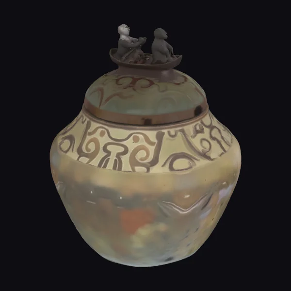 Jar with Two Figures