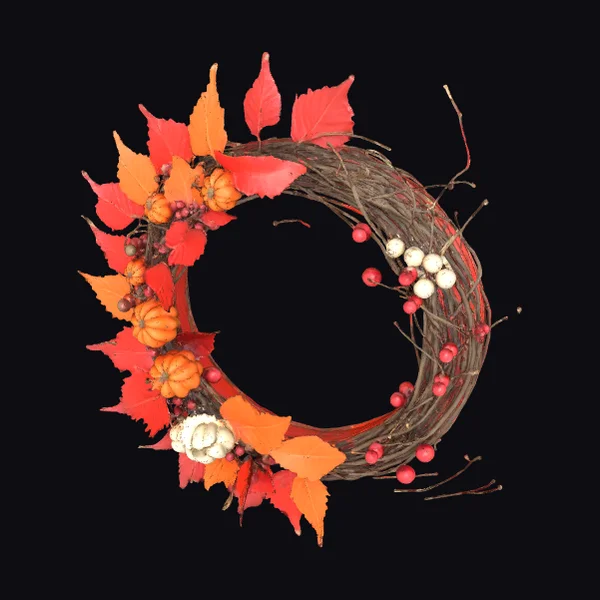 Autumn Leaf Wreath Decoration