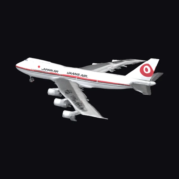 White Jumbo Jet Airplane