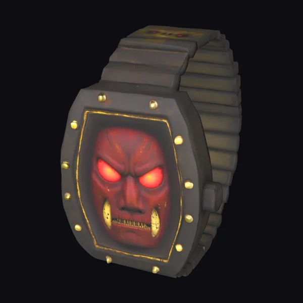 Steampunk Red Face Watch