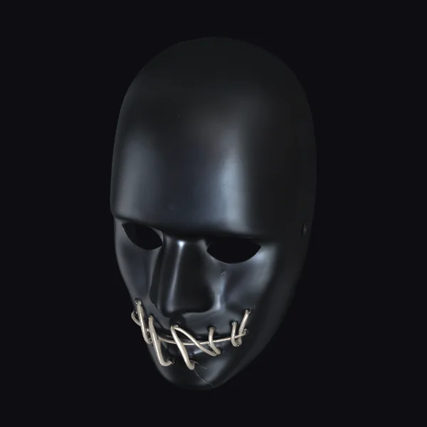 Black Suture Face Mask