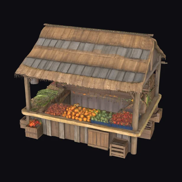 Medieval Market Stand