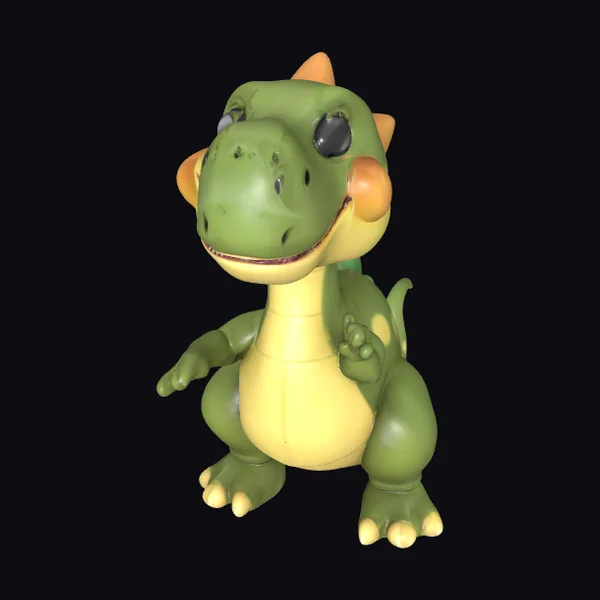 Little Green Dinosaur Friend