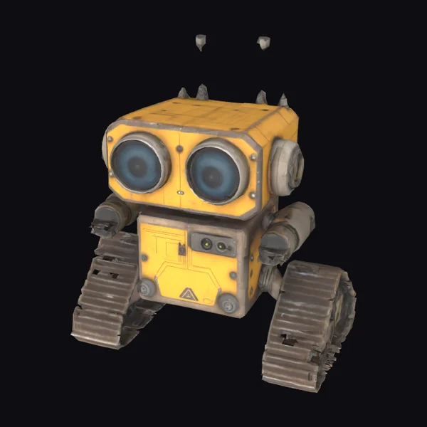 Yellow Sci-Fi Robot