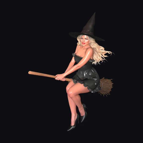 Witch on Broomstick