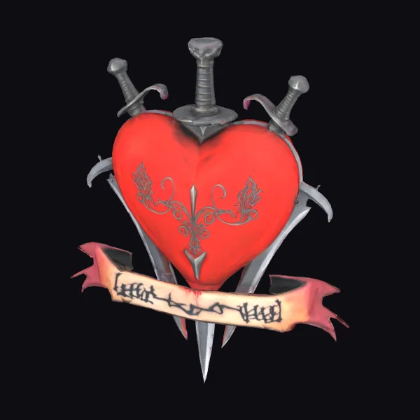 Heart with Three Daggers