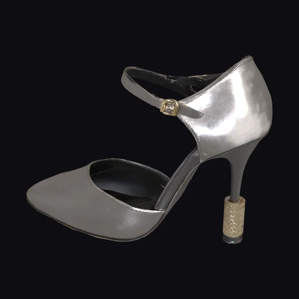 Sparkling Silver Stiletto Heel
