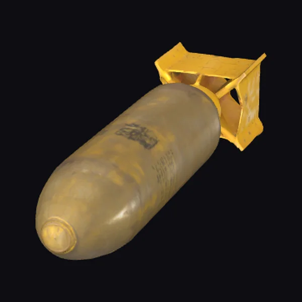 Bomb with Yellow Fins