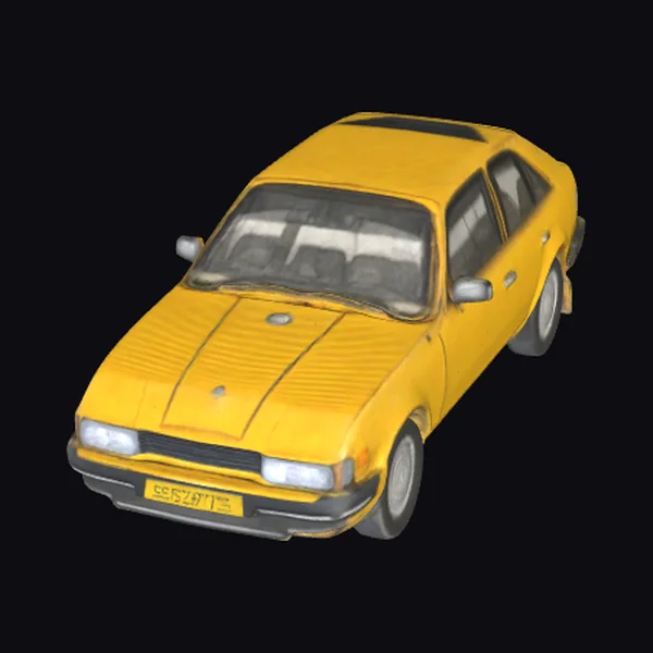 Yellow Classic Hatchback