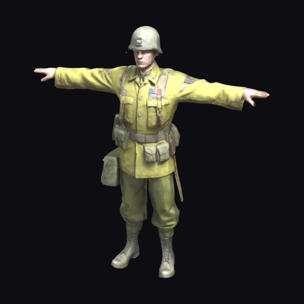 American D-Day Soldier
