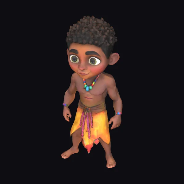 Young Forest Explorer Boy