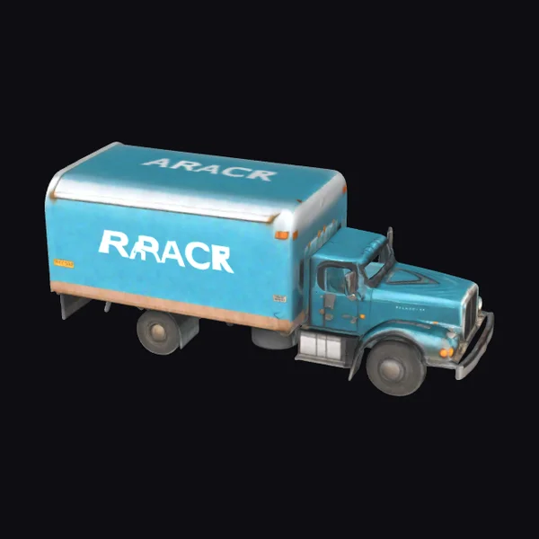 Blue Delivery Truck