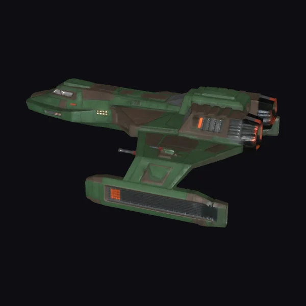 Green Sci-Fi Fighter Jet