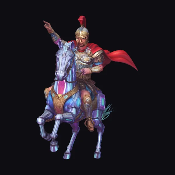 Armored Knight on Horse